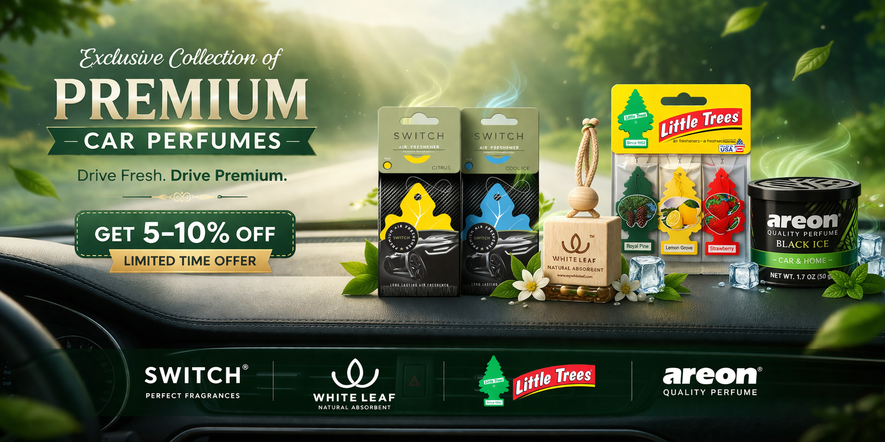Premium Car Perfume Banner